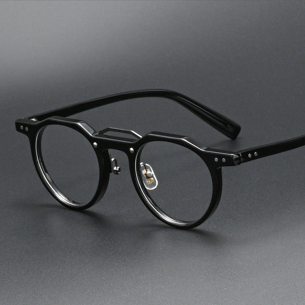 Ron Retro Round Acetate Glasses Frame