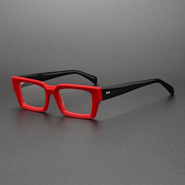 Piller Retro Rectangle Acetate Glasses Frame