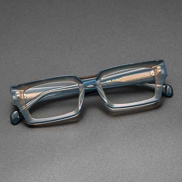 Piller Retro Rectangle Acetate Glasses Frame