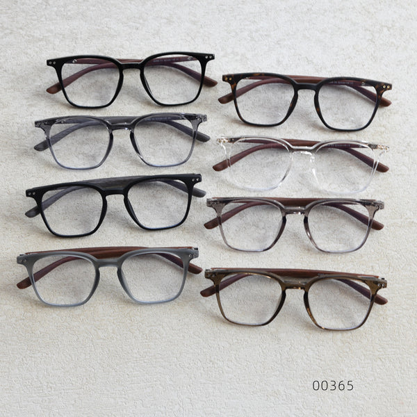 0365 new Japanese and Korean retro square personalized TR90 myopia glasses frame men's and women's literary flat mirror holder can be matched with degrees