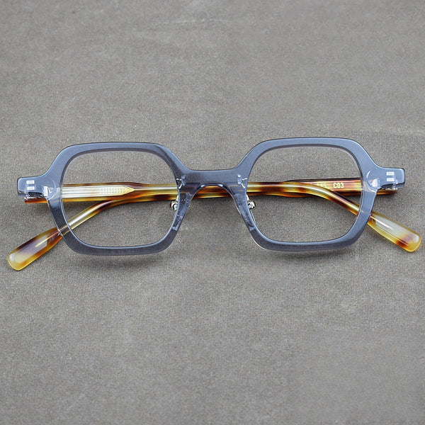 Locklin Retro Polygonal Acetate Glasses Frame