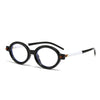 New fashion oval frame glasses frame men's and women's retro posing anti-blue light flat glasses nerd flat glasses