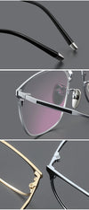 Cruz Retro Titanium Square Glasses Frame