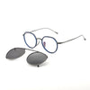 Latta Titanium Vintage Eyeglasses Frame With Sunglasses Clips