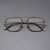 Welch Double-bridge Aviator Titanium Eyeglasses Frame