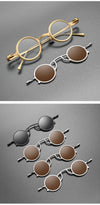 High-end niche magnetic glasses 5976 retro fashion old small round frame glasses frame Danyang spot wholesale can be matched