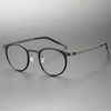 Carter Titanium Vintage Round Eyeglasses Frames