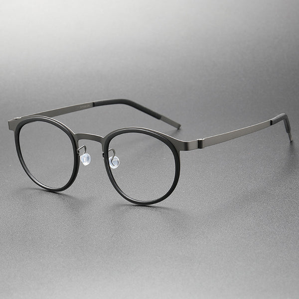 Carter Titanium Vintage Round Eyeglasses Frames