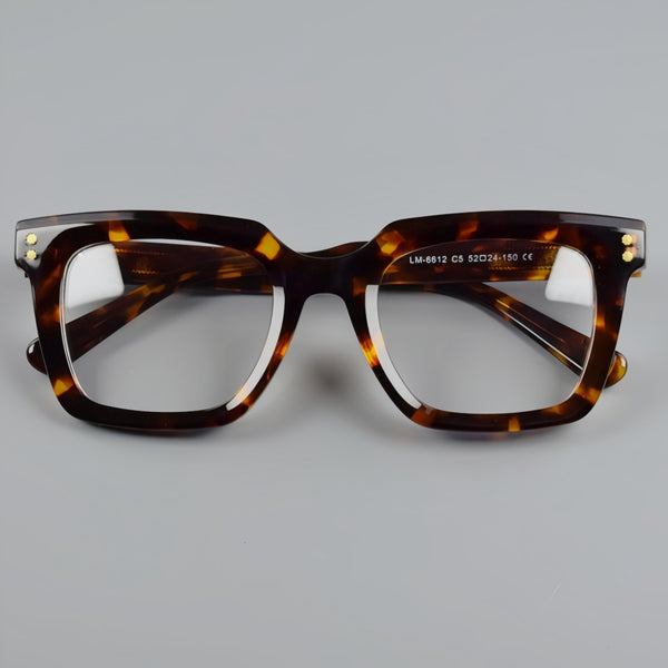 Tatt Retro Square Acetate Glasses Frame