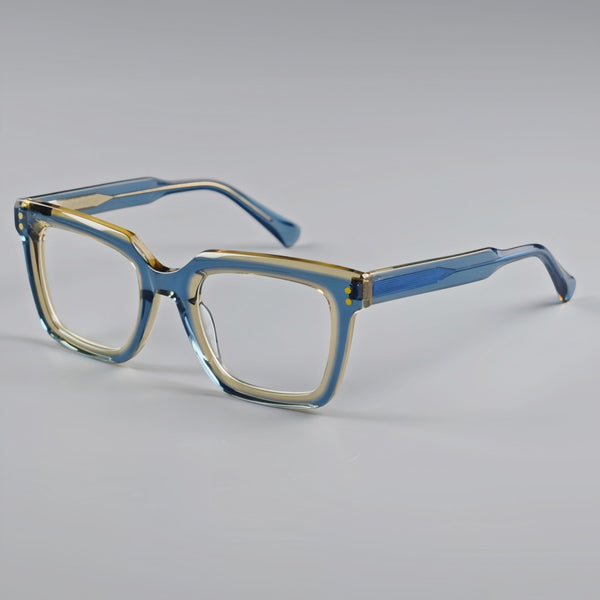 Piller Retro Rectangle Acetate Glasses Frame