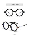 New European and American fashion round frame anti-blue light flat mirror men's anti-blue light glasses frame women's pose trend flat mirror