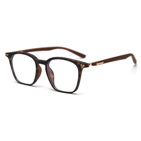 0365 new Japanese and Korean retro square personalized TR90 myopia glasses frame men's and women's literary flat mirror holder can be matched with degrees