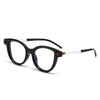 New European and American cross-border flat mirror holder, men's and women's cat eyes, personalized retro glasses frame, tide ins anti-blue flat mirror