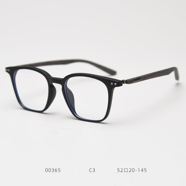 0365 new Japanese and Korean retro square personalized TR90 myopia glasses frame men's and women's literary flat mirror holder can be matched with degrees