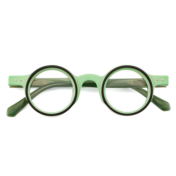 Krall Vintage Round Acetate Eyeglasses Frame