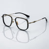 Nelly Business Square Titanium Double-bridge Glasses Frame