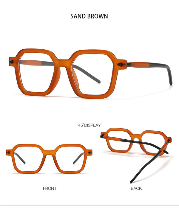 European and American street photography literary sunglasses 86601 cross-border simple square sunglasses fashion star flat glasses