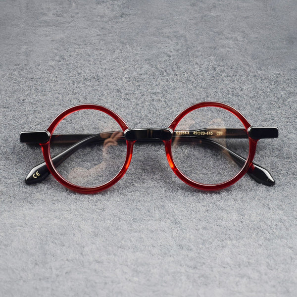 Arlo Retro Round Acetate Eyeglasses Frame