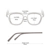 Cross-border new rhombus plate glasses frame for men and women can be matched with myopia niche personalized fashion plate frame 2396
