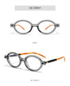 New fashion oval frame glasses frame men's and women's retro posing anti-blue light flat glasses nerd flat glasses