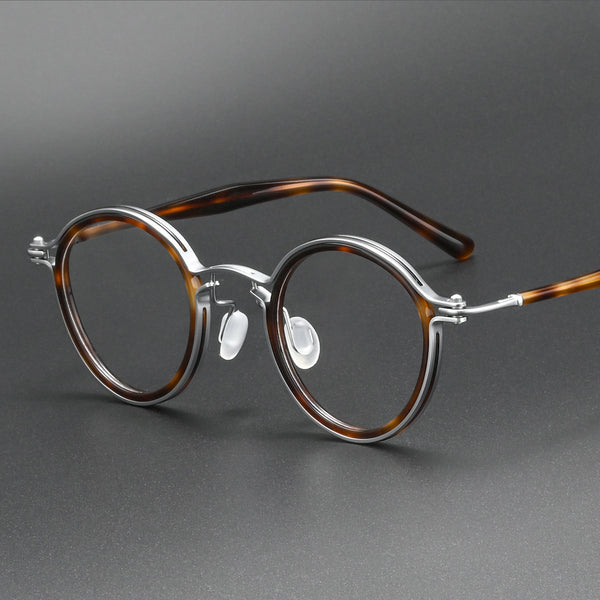 Tate Vintage Round Acetate Glasses Frame