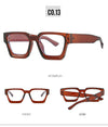 New fashionable anti-blue glasses 22902 trendy square frame myopia glasses frame versatile simple flat glasses for men and women