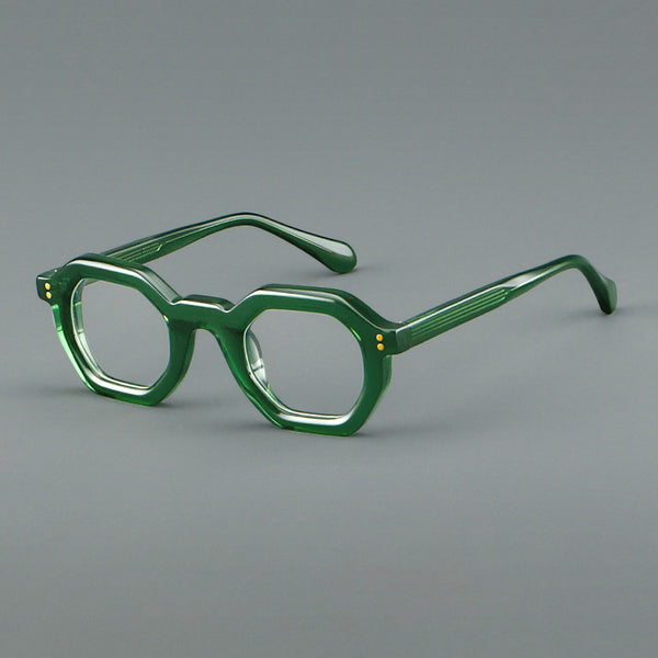 Pabon Vintage Geometric Acetate Glasses Frame