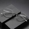 Steele Titanium Vintage Round Eyeglasses Frame