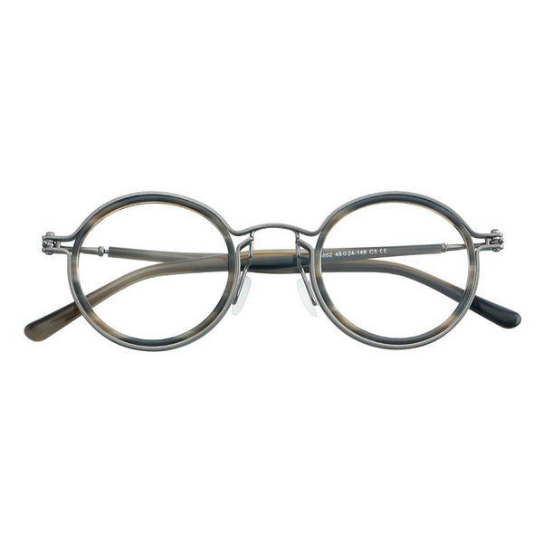 Tate Vintage Round Acetate Glasses Frame