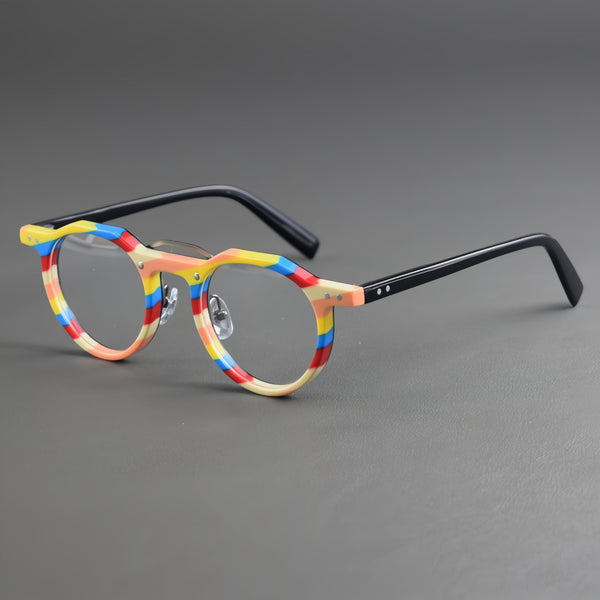 Ron Retro Round Acetate Glasses Frame