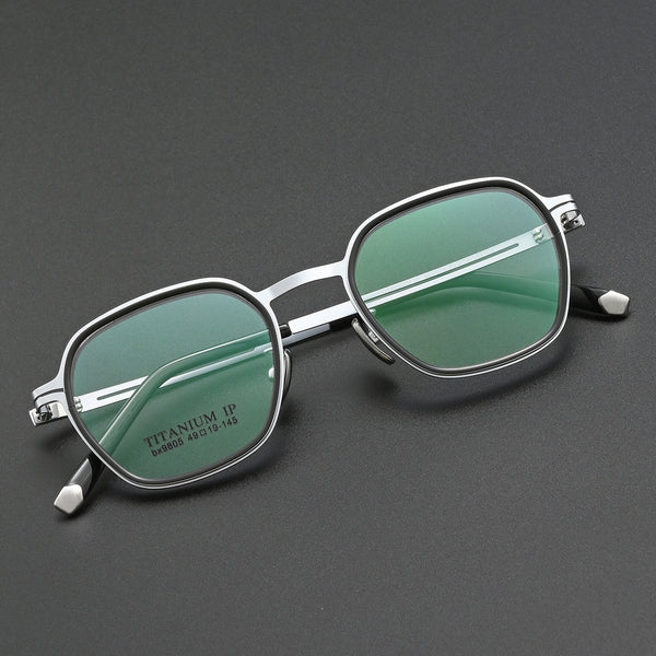 McIver Retro Titanium Ultra-Light Glasses Frame