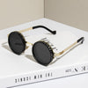 Jang Retro Round Steampunk ND Dimming Sunglasses