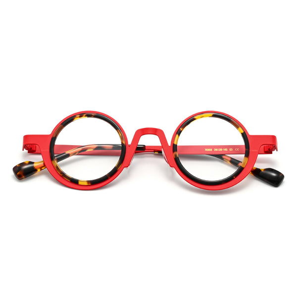 Jago Titanium Acetate Round Glasses Frame