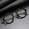 Schloss Titanium Vintage Round Eyeglasses Frame