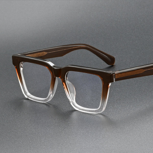 Karl Retro Rectangle Acetate Glasses Frame