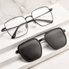 New Titanium Glasses Frame With Magnetic Sunglasses Clips