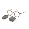 Latta Titanium Vintage Eyeglasses Frame With Sunglasses Clips
