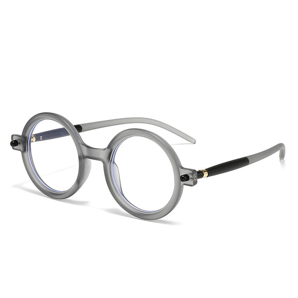 New European and American fashion round frame anti-blue light flat mirror men's anti-blue light glasses frame women's pose trend flat mirror