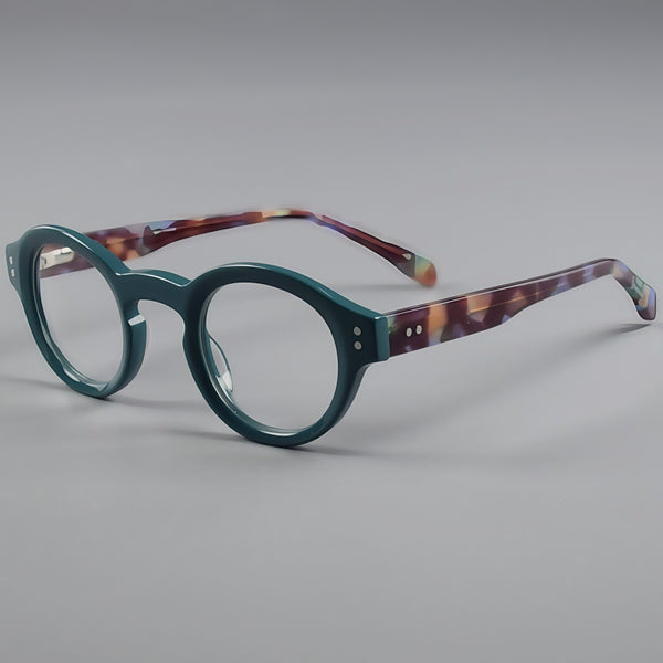 Jade Retro Round Acetate Optical Frame