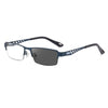 Fashion Men's Progressive Multifocal Anti-blue Light Discoloration Reading Glasses