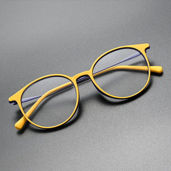 Woody Vintage TR90 Round Eyeglasses
