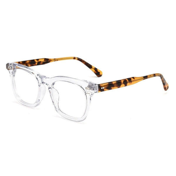 Cesar Retro Rectangle Acetate Glasses Frame