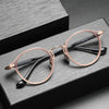 Tripi Titanium Vintage Round Eyeglasses Frame