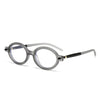 New fashion oval frame glasses frame men's and women's retro posing anti-blue light flat glasses nerd flat glasses