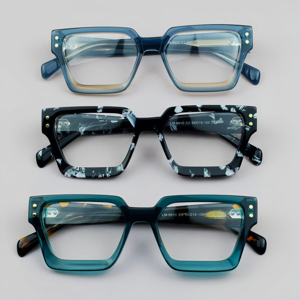 Harwell Vintage Square Acetate Glasses Frame