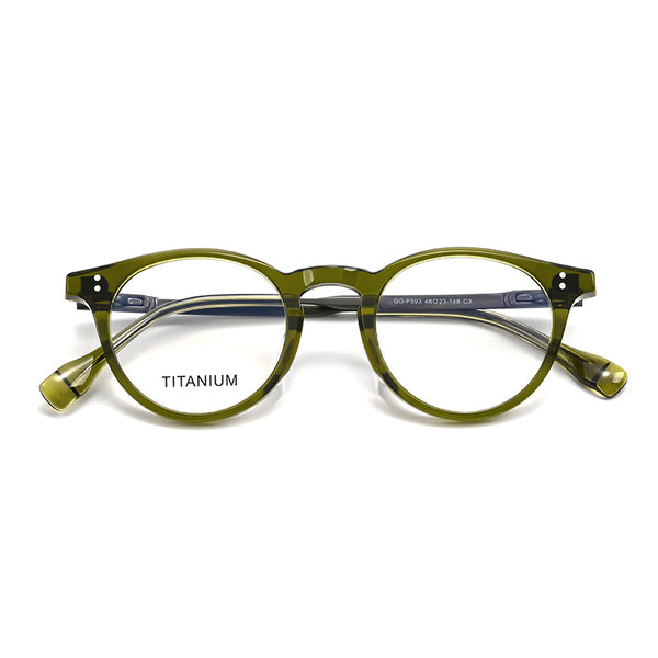 Eddy Acetate Titanium Glasses Frame