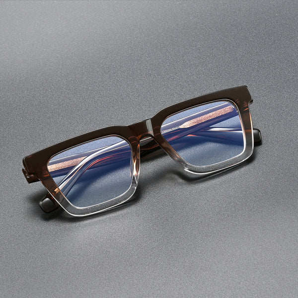 Karl Retro Rectangle Acetate Glasses Frame