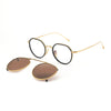 Latta Titanium Vintage Eyeglasses Frame With Sunglasses Clips