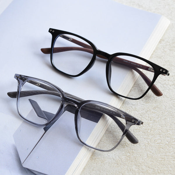 0365 new Japanese and Korean retro square personalized TR90 myopia glasses frame men's and women's literary flat mirror holder can be matched with degrees
