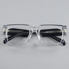 Monk Retro Rectangle Acetate Glasses Frame